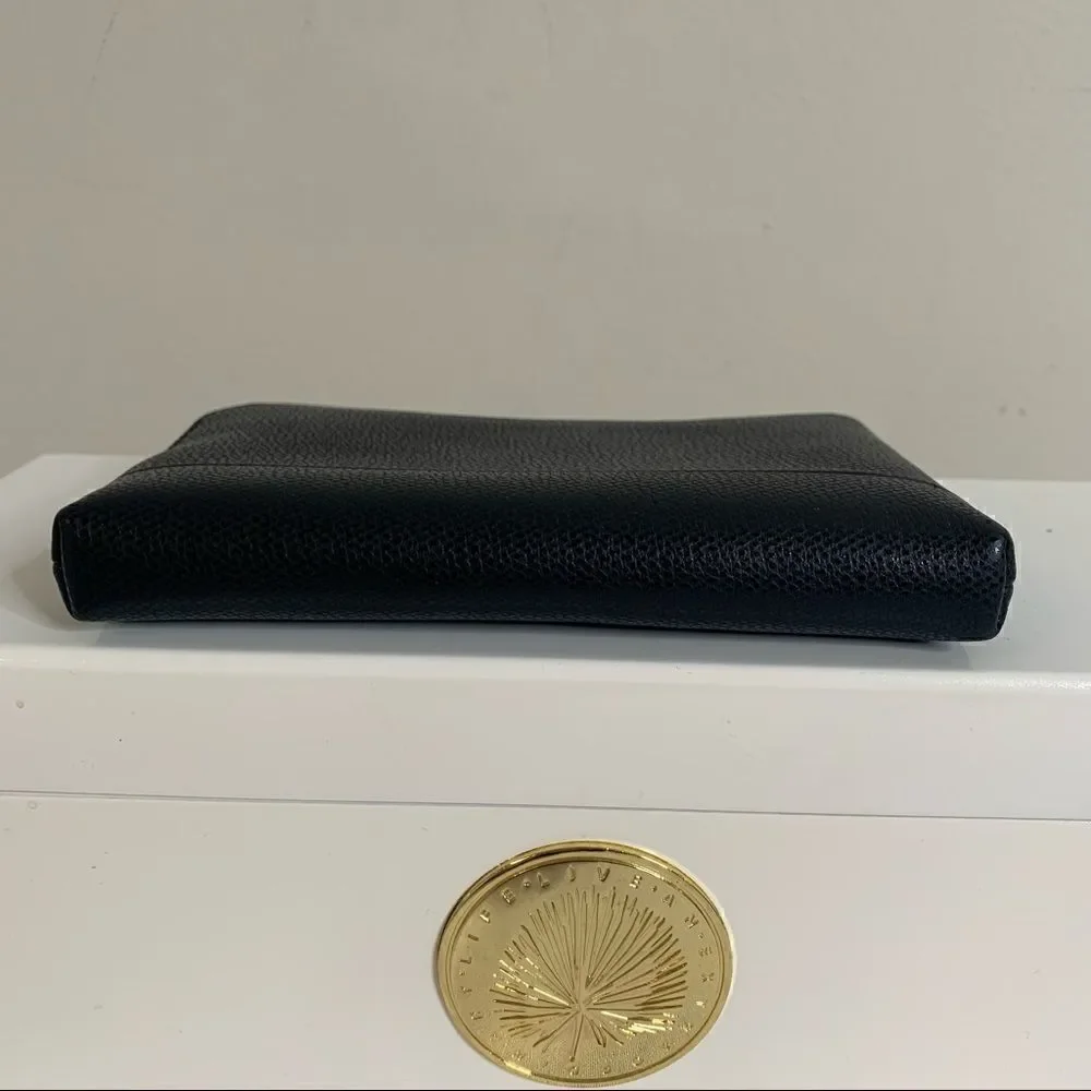 Tiffany & Co. Leather zip around pouch - Black New